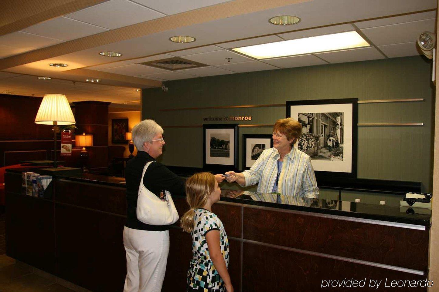 Hampton Inn Charlotte Monroe Beltér fotó